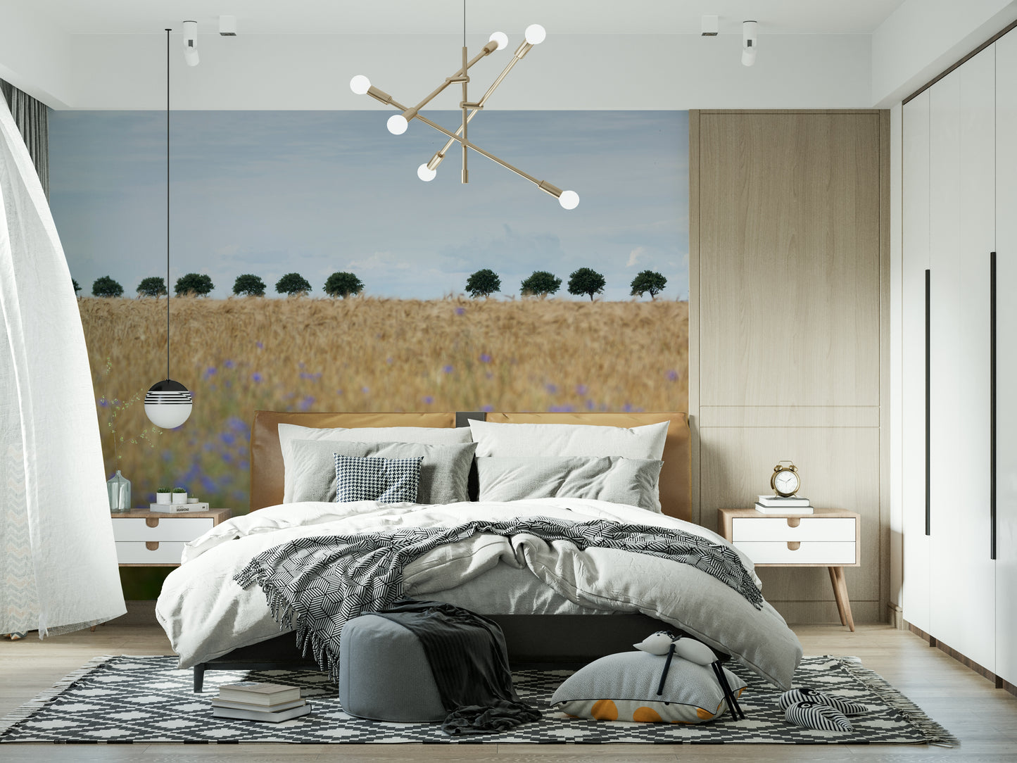 Golden Fields Serenity Wall Mural -2658156
