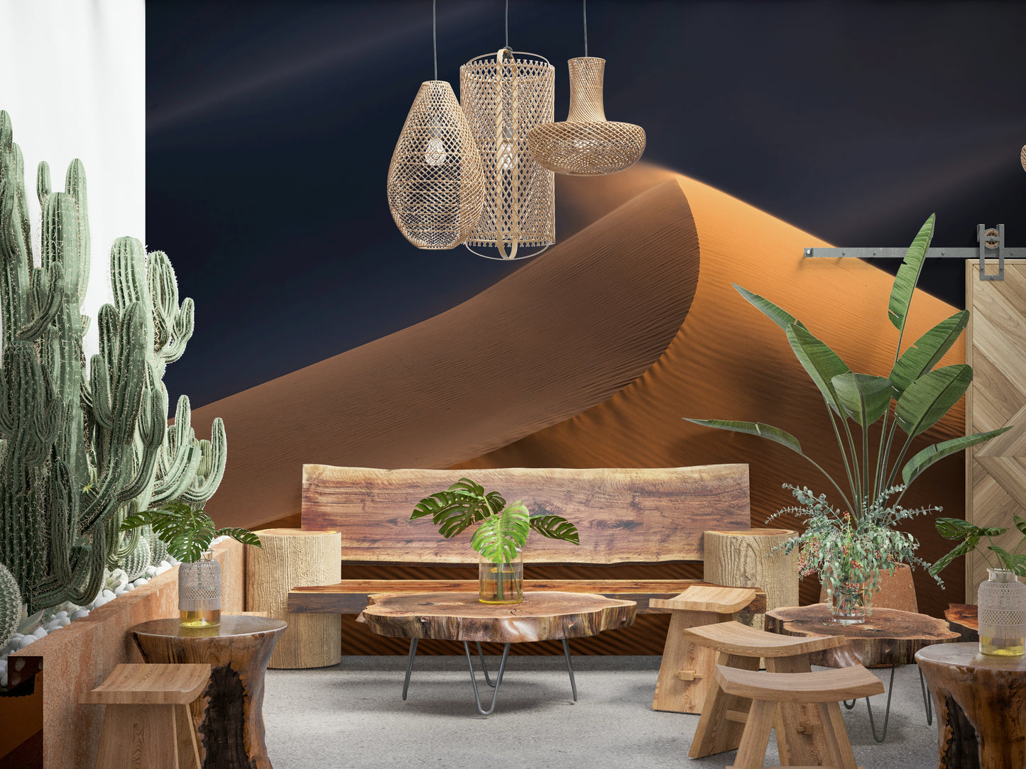 Serene Desert Rise Wall Mural -2330298