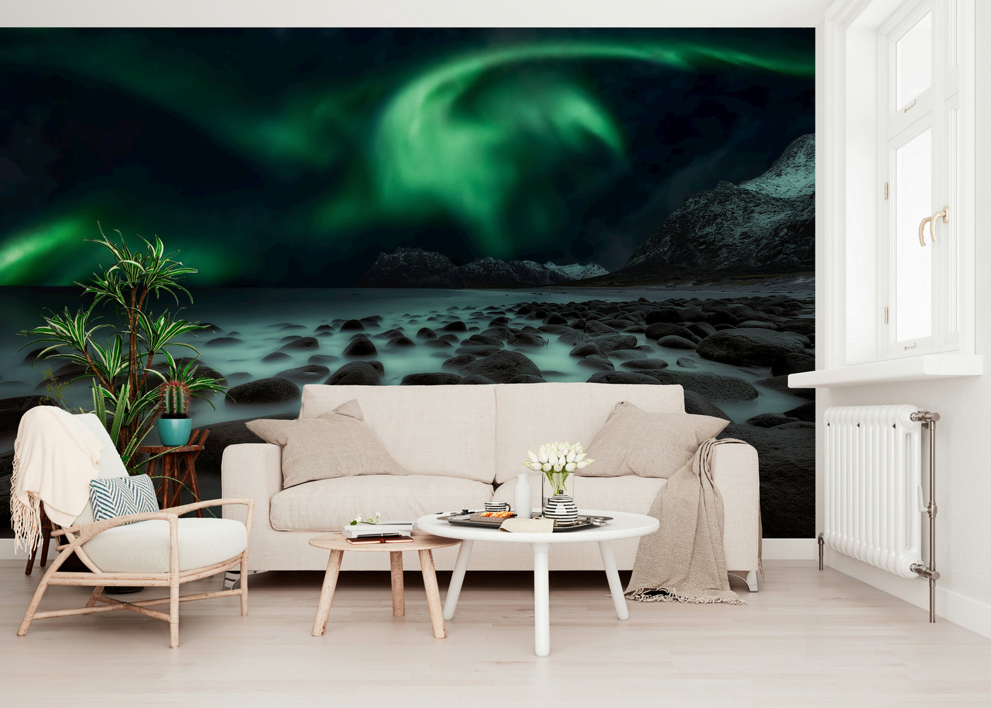 Mystic Shore Lights Wall Mural -804194
