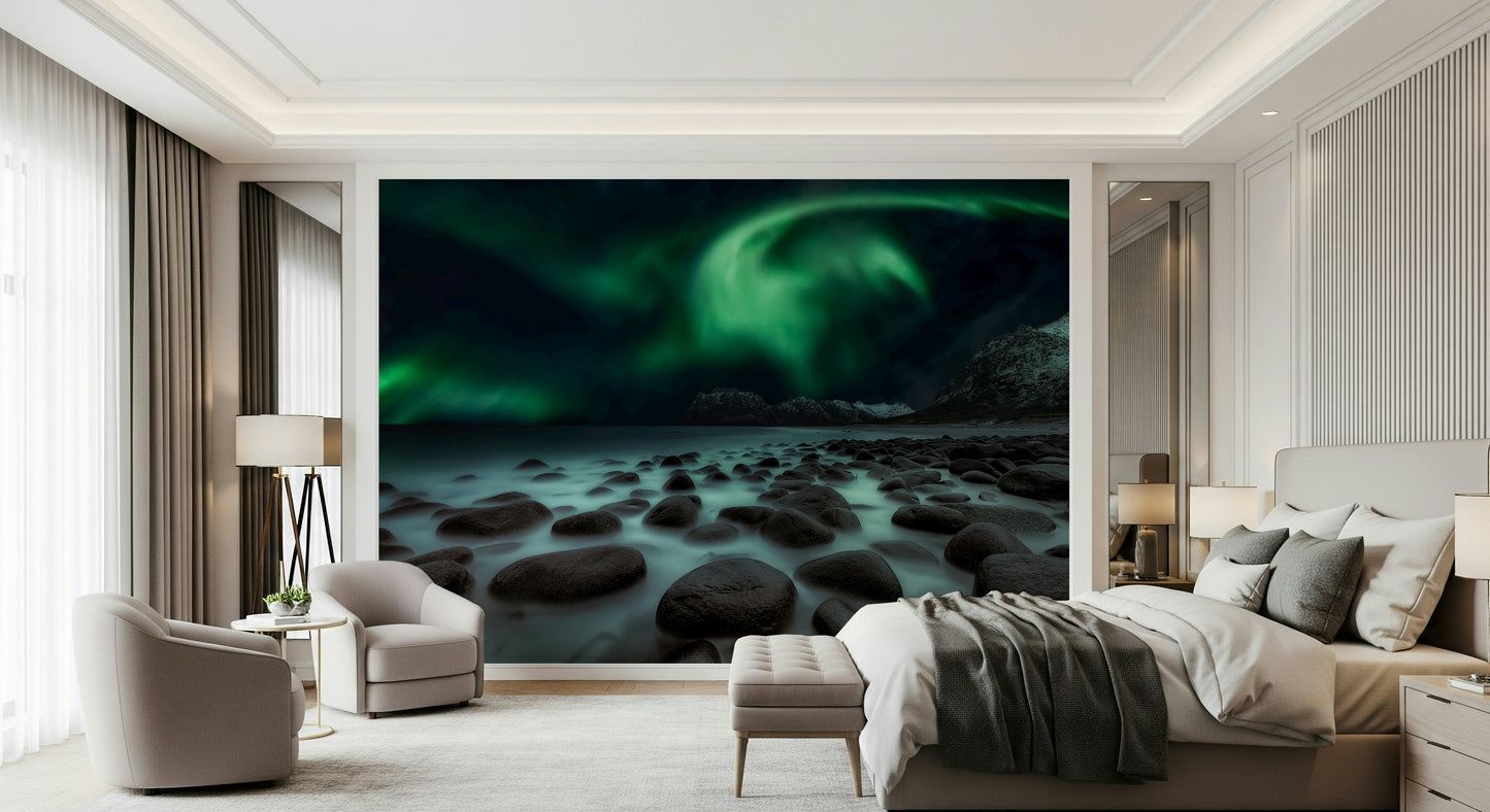 Mystic Shore Lights Wall Mural -804194