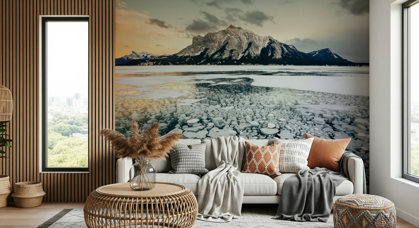 Frozen Bubbles: Mountain Vista Wall Mural -2414949