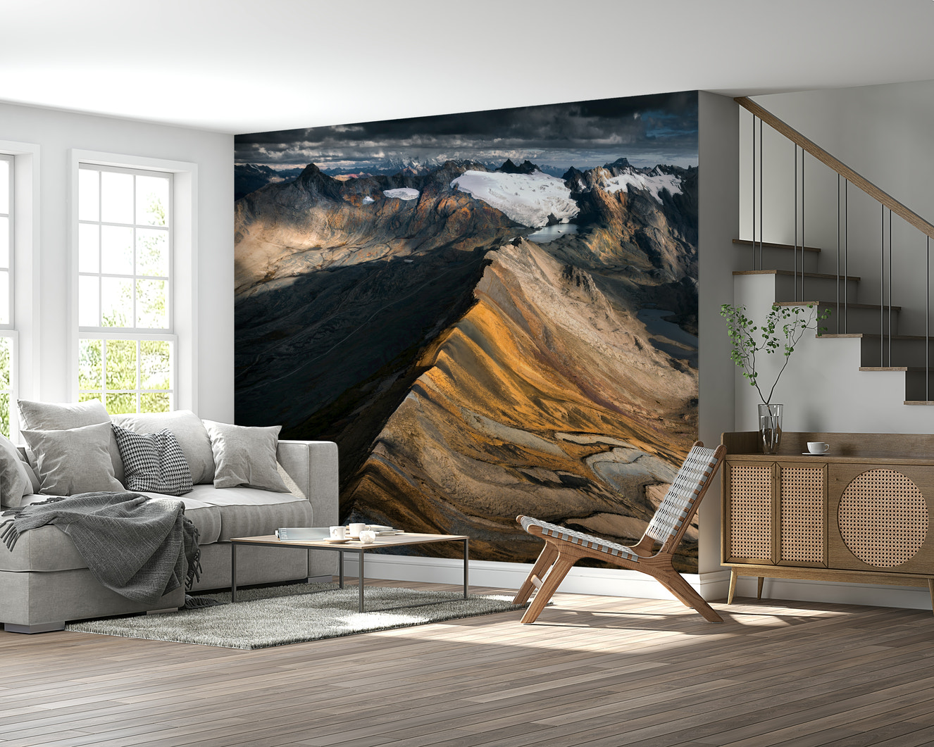 Mountain Ridge Vista Wall Mural -2332123