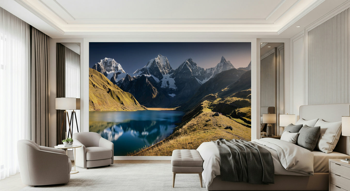 Andean Peaks & Serene Lake Wall Mural -2316692