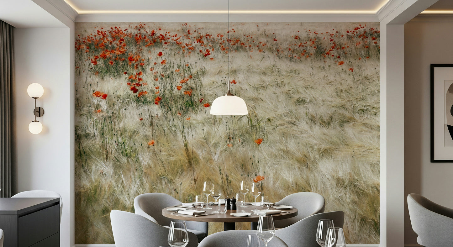 Poppy Field Dreams Wall Mural -2539580