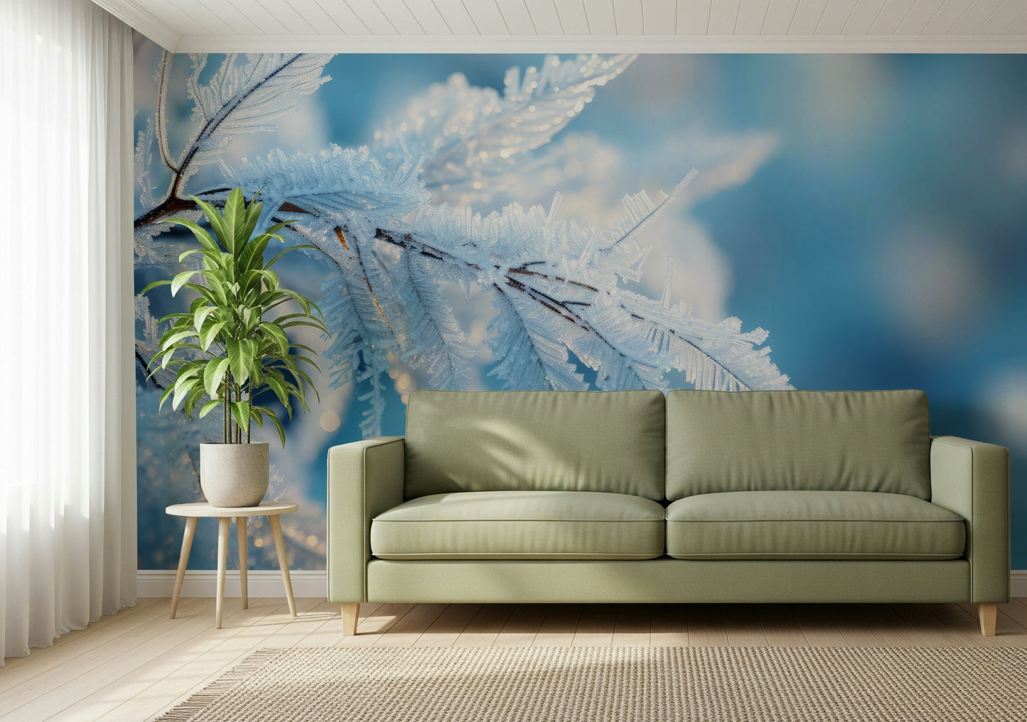 Icy Fronds Wall Mural -2559594