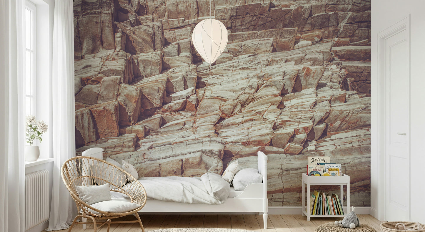 Striated Rock Face Wall Mural -2226342