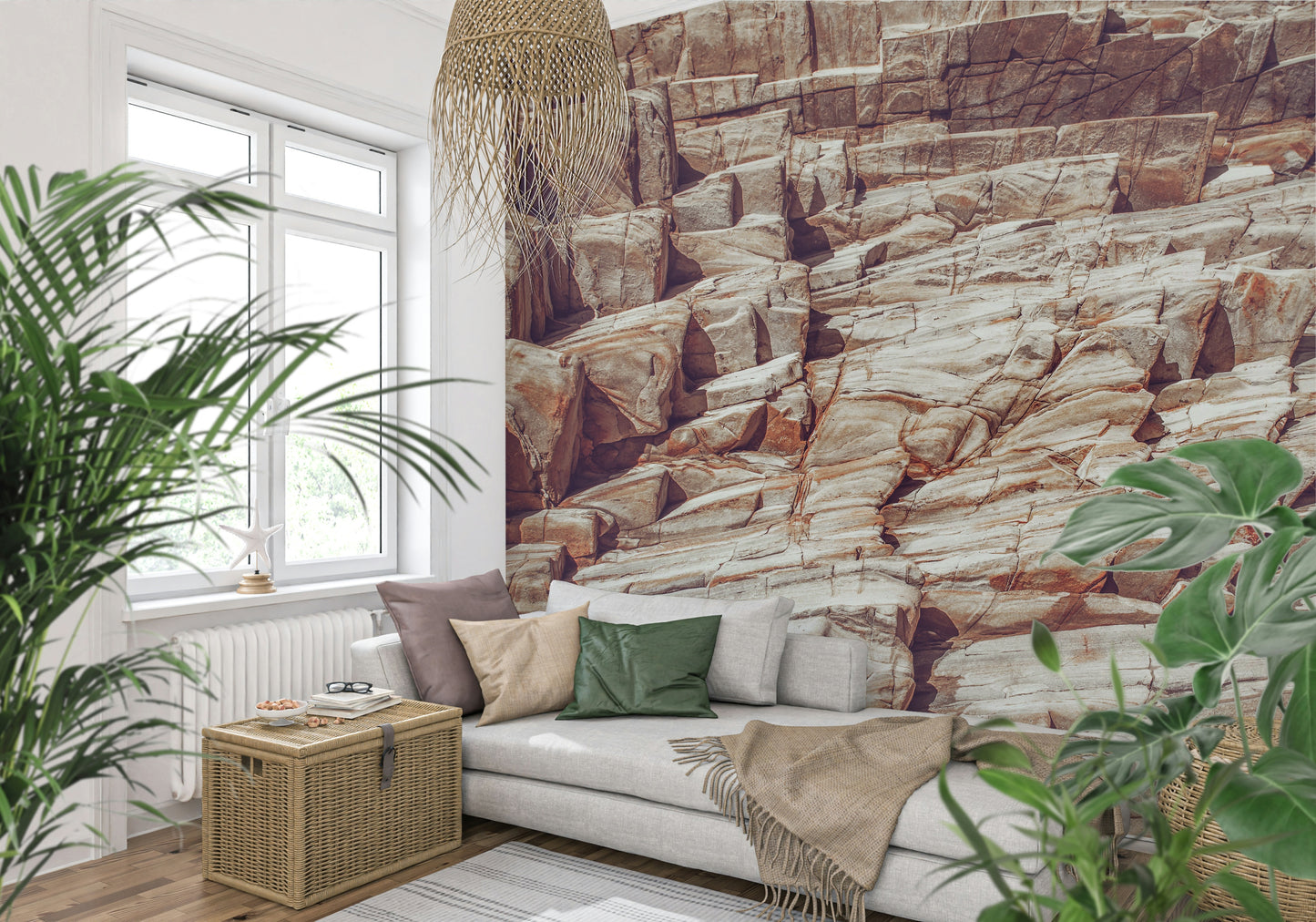 Striated Rock Face Wall Mural -2226342