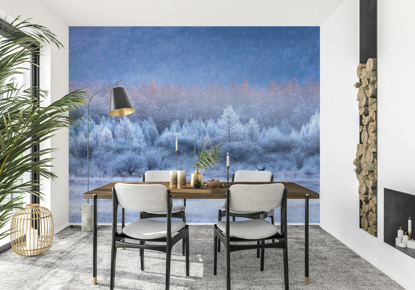 Frozen Dawn Vista Wall Mural -2593096