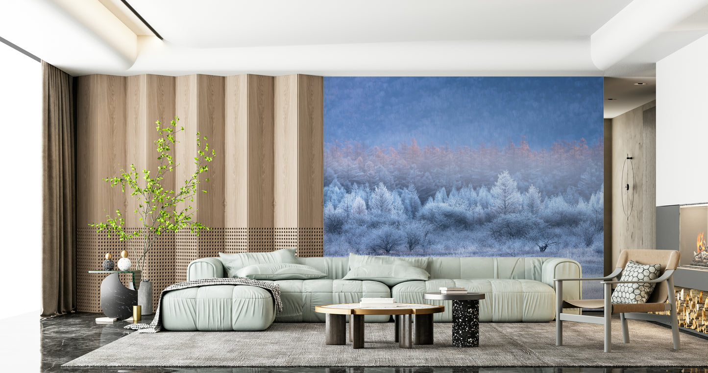 Frozen Dawn Vista Wall Mural -2593096
