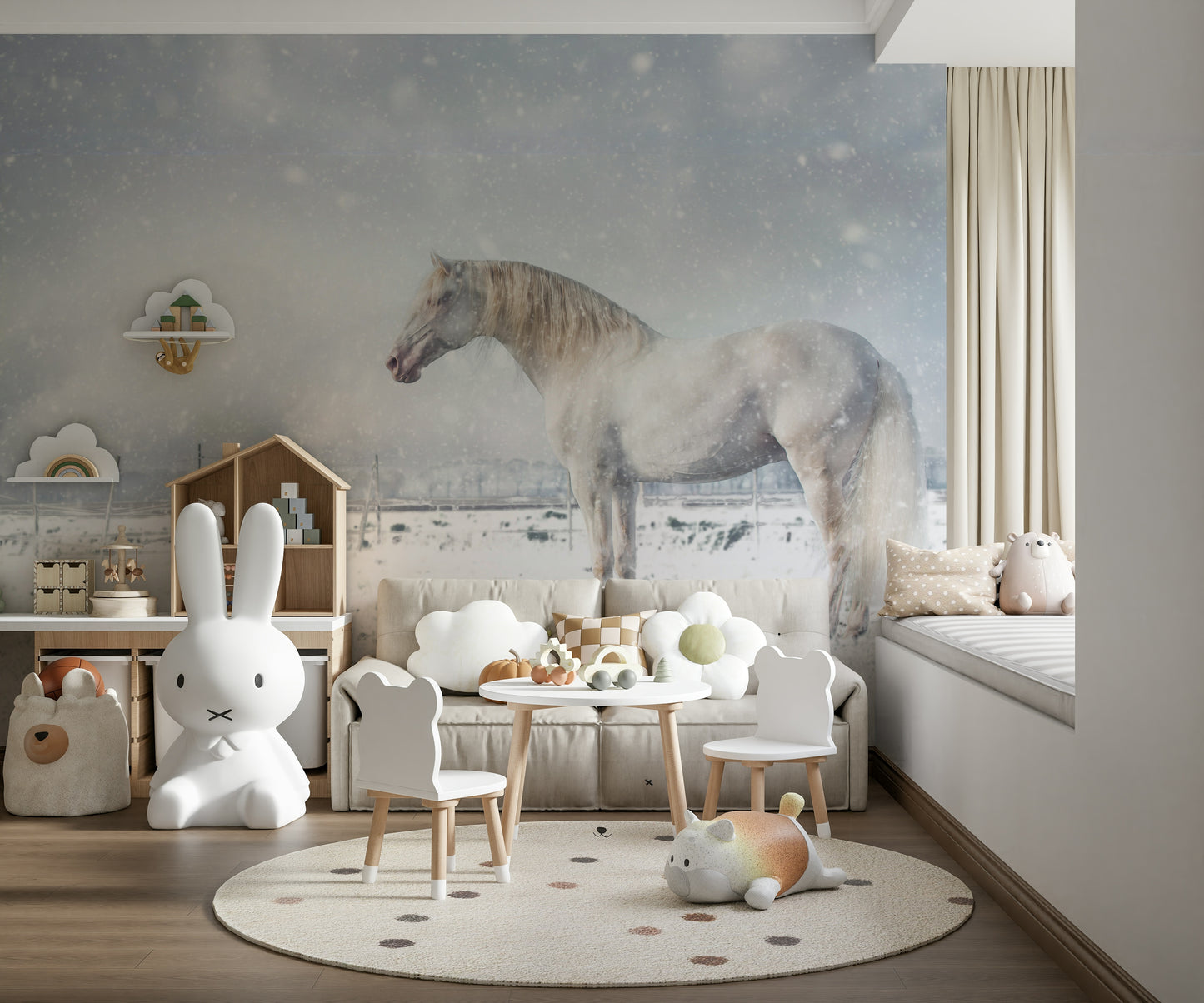 Snowdrift Horse Wall Mural -2398894