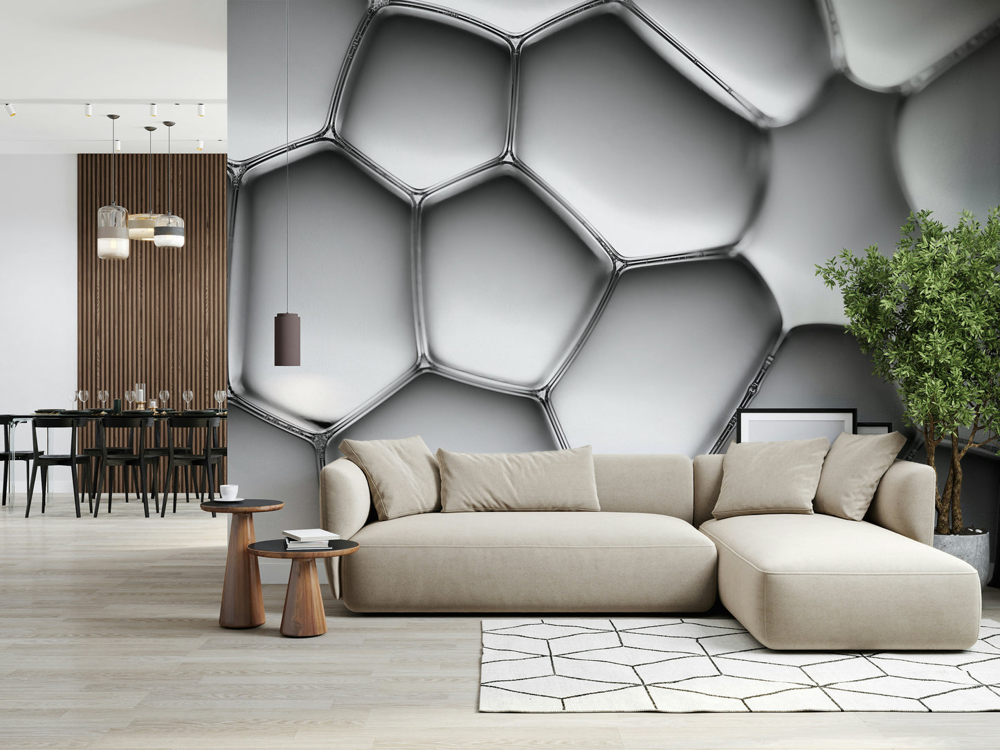 Abstract Cell Structure Wall Mural -2208983