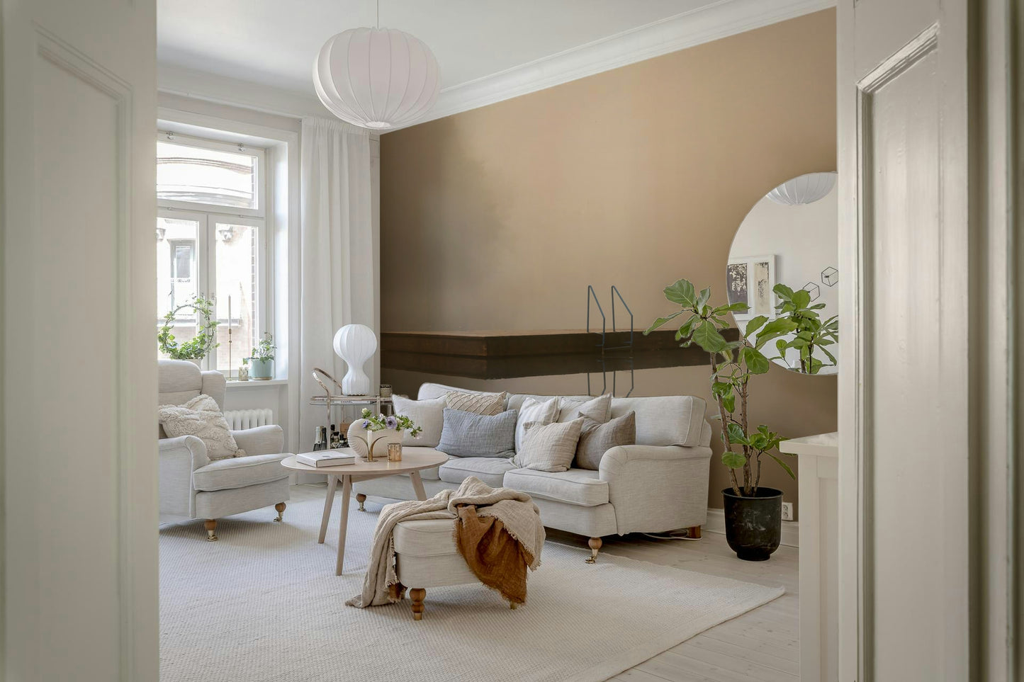 Misty Lake Retreat Wall Mural -2130139