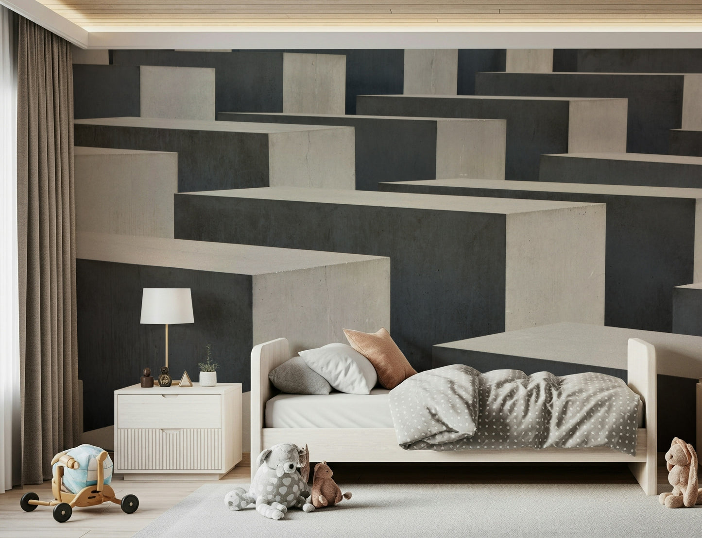 Concrete Geometry Wall Mural -2248764