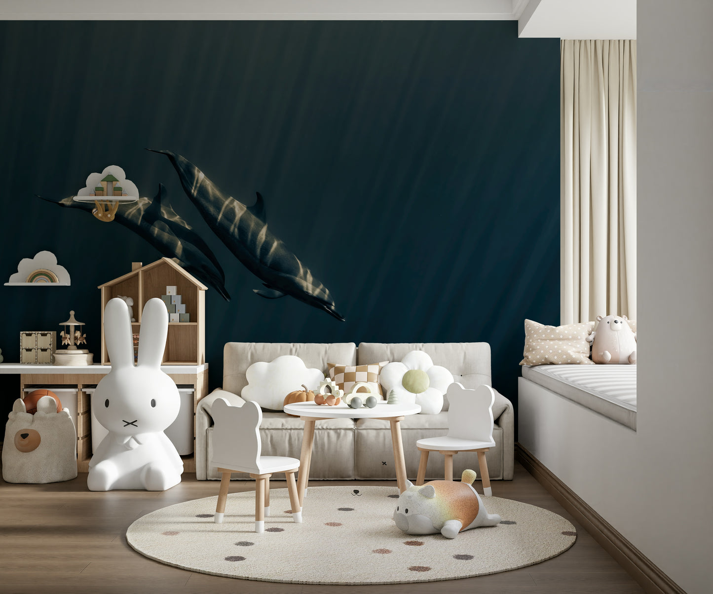 Deep Blue Journey Wall Mural -2370629