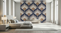 Textured Echoes wall mural with subtle gradients and layered patterns for contemporary interiors.