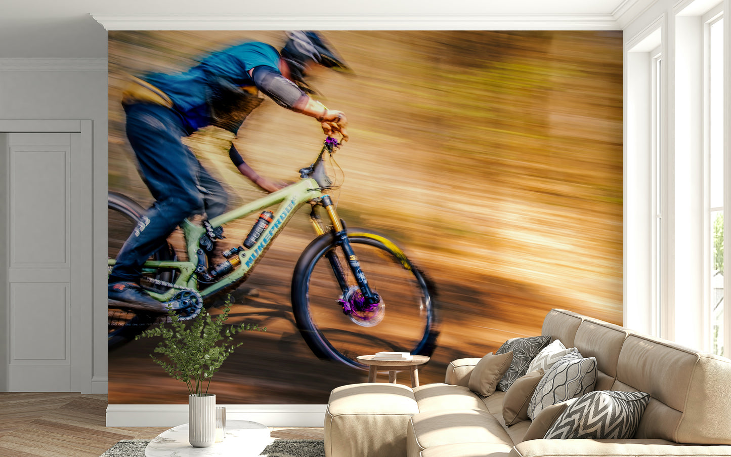 Mountain Bike Rush Wall Mural -2307006
