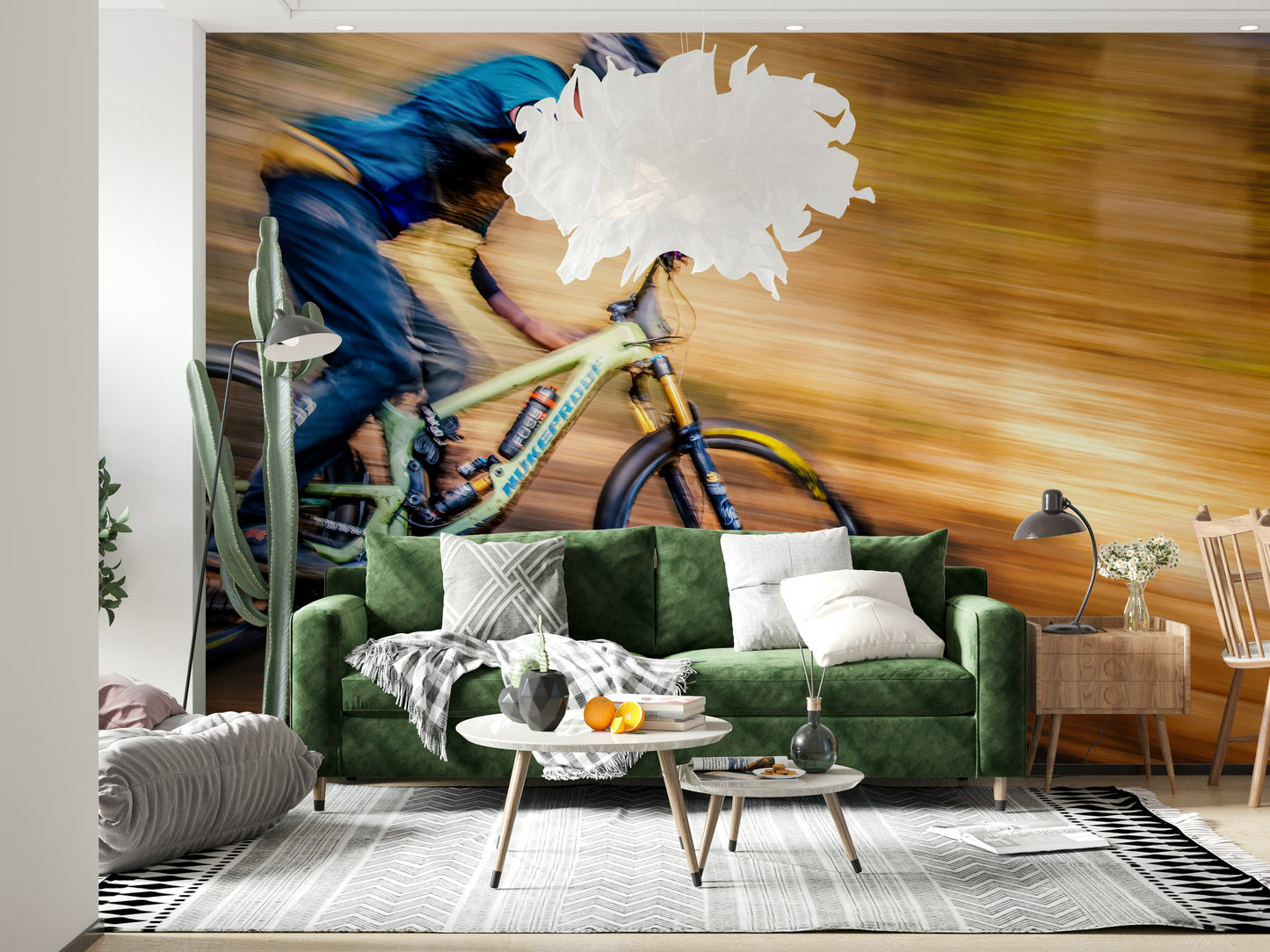 Mountain Bike Rush Wall Mural -2307006