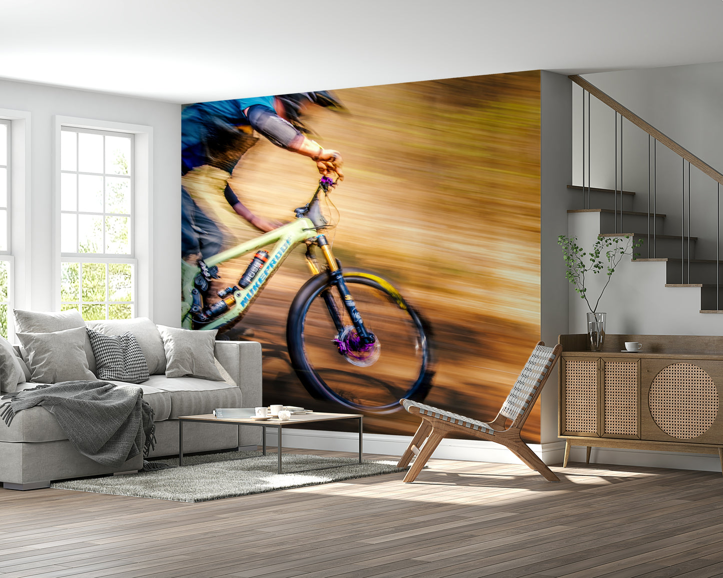 Mountain Bike Rush Wall Mural -2307006