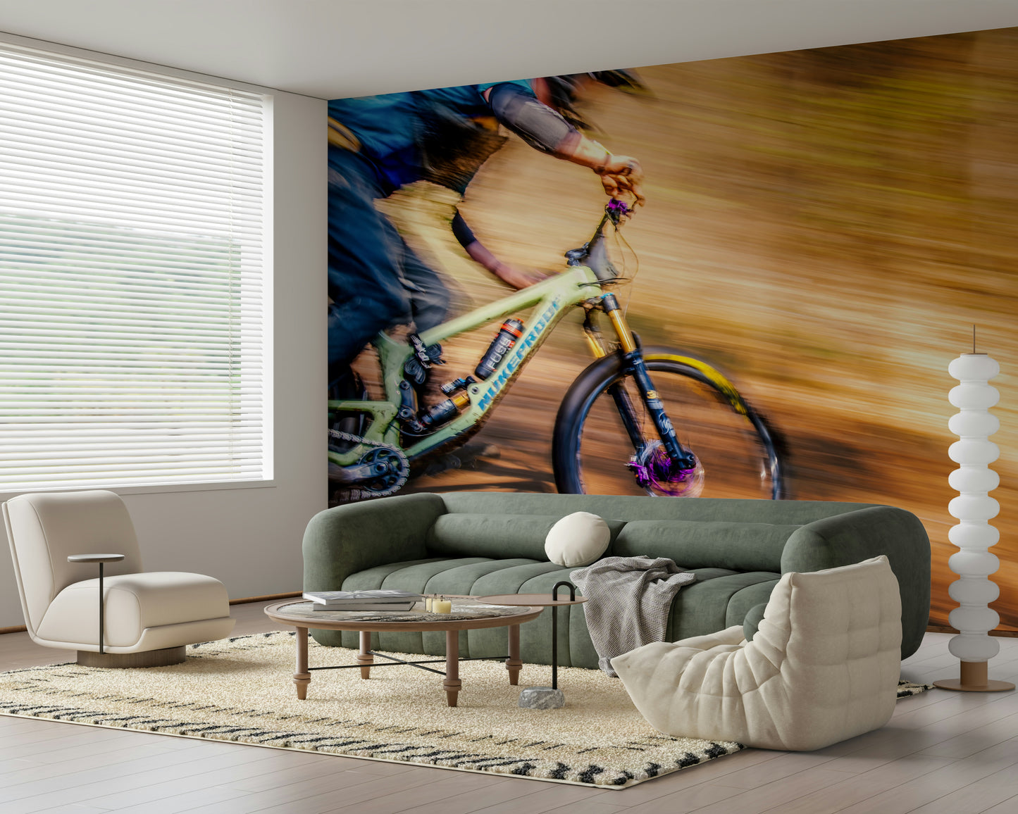 Mountain Bike Rush Wall Mural -2307006