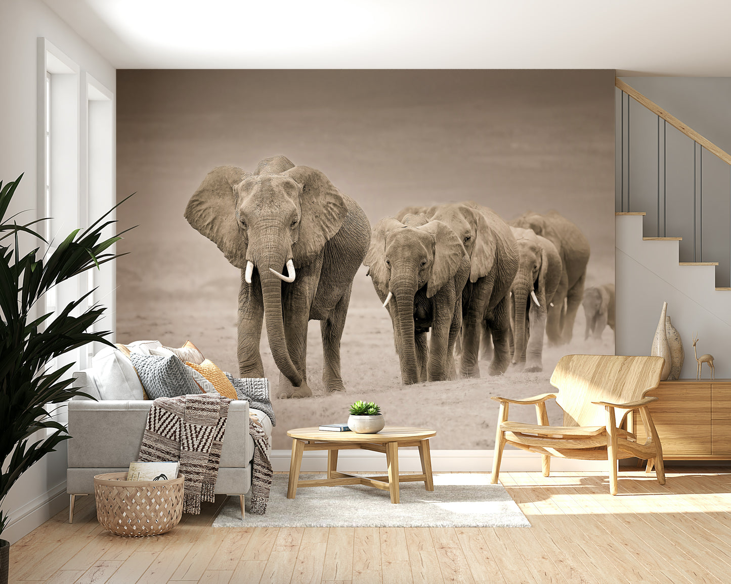 Elephant Journey Wall Mural -2526083
