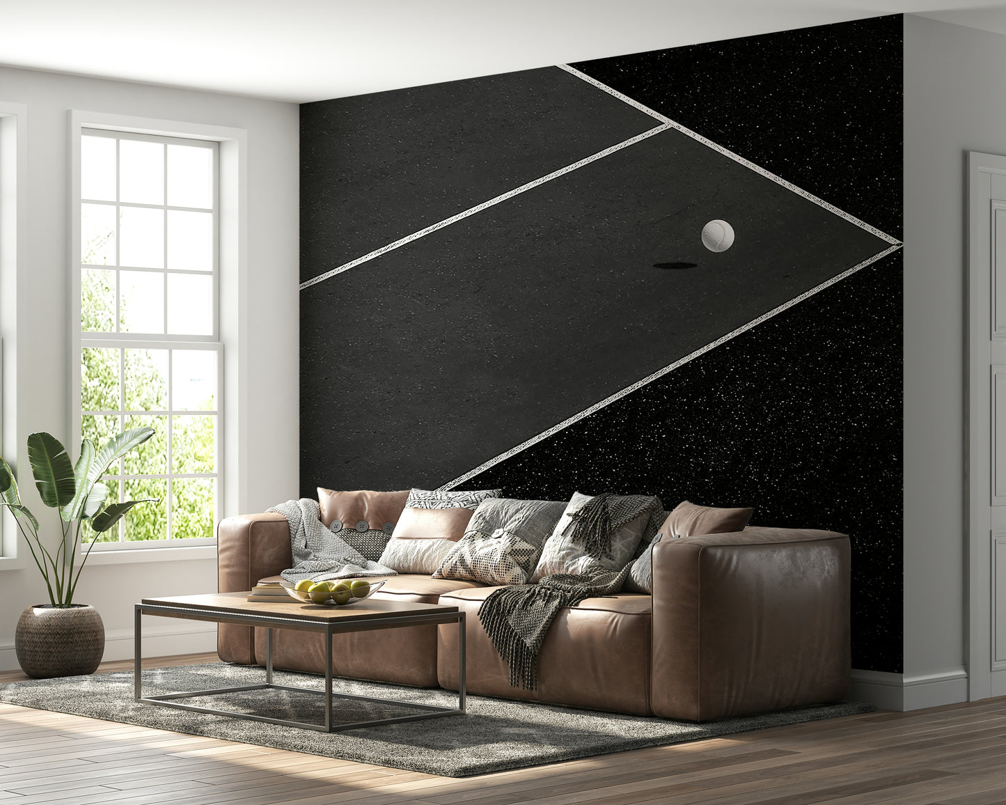Game On: Minimalist Court Wall Mural -2262507