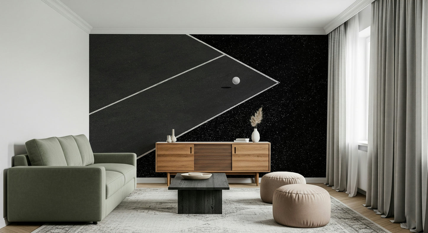 Game On: Minimalist Court Wall Mural -2262507