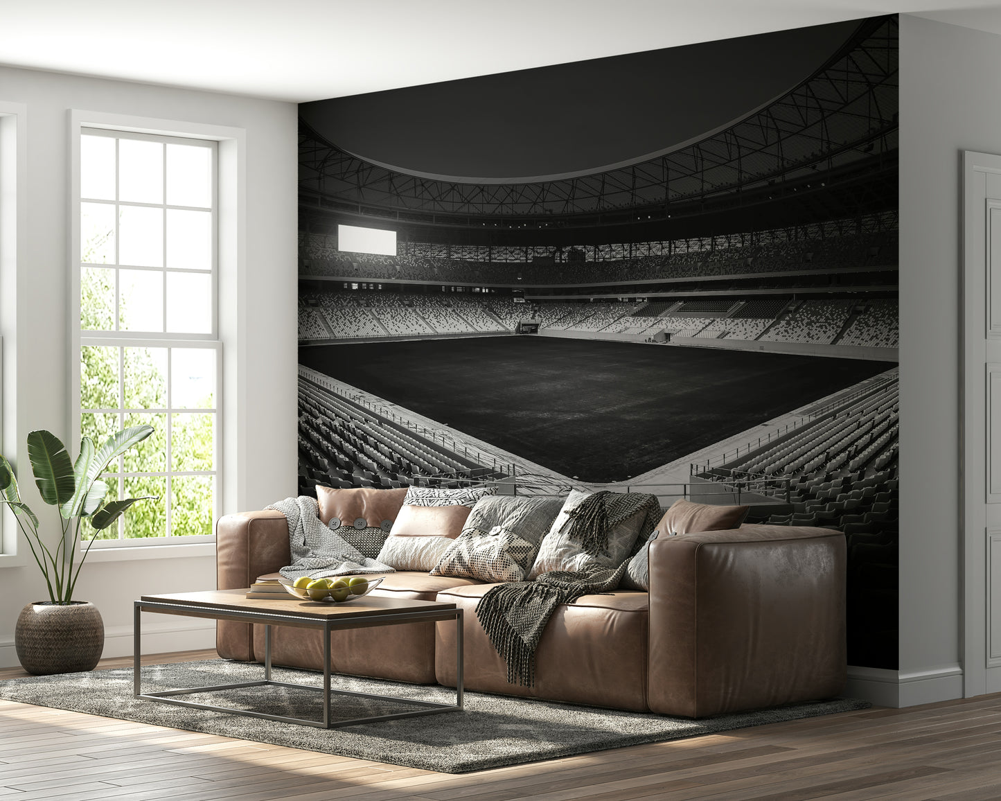 Stadium in Monochrome Wall Mural -2178152