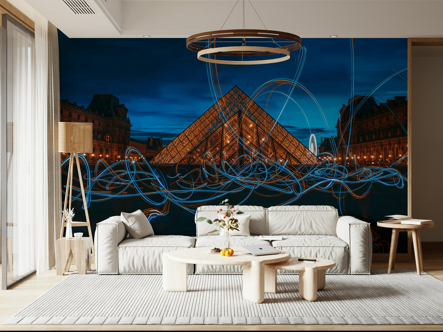 Illuminated Louvre Wall Mural -2302927