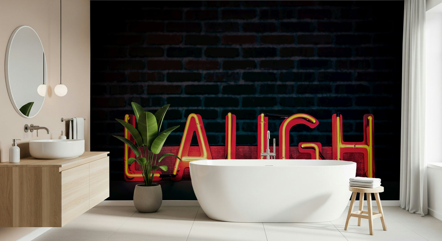 Laugh Neon Glow Wall Mural -2226251