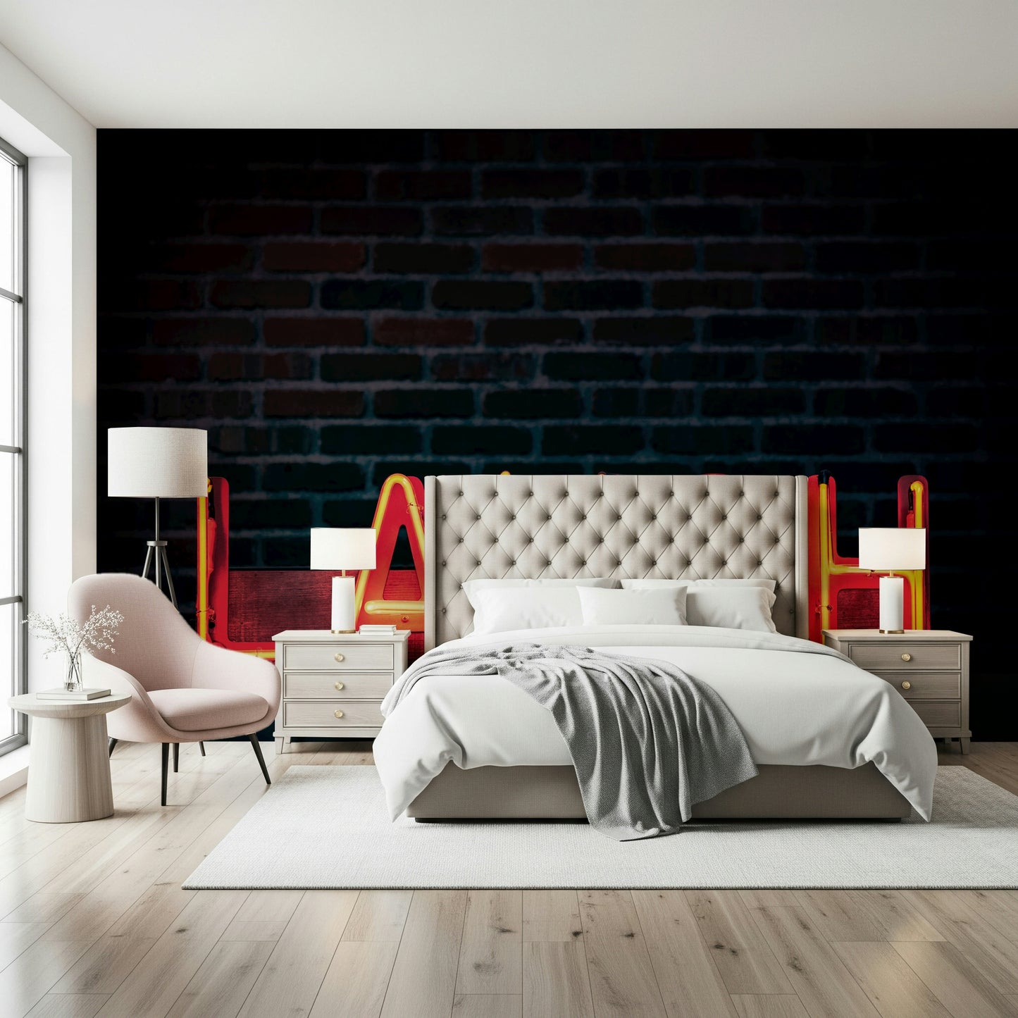 Laugh Neon Glow Wall Mural -2226251