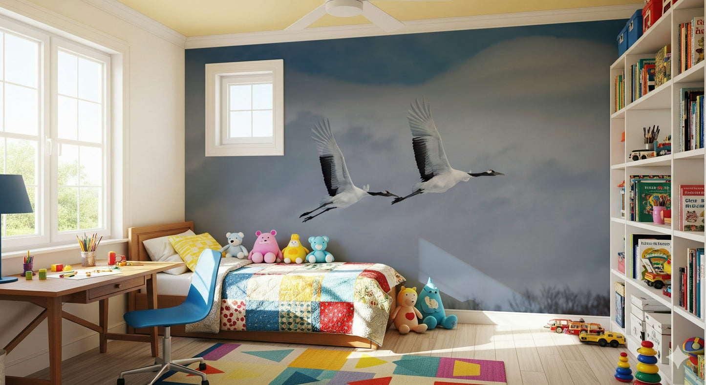 Crane's Flight Wall Mural