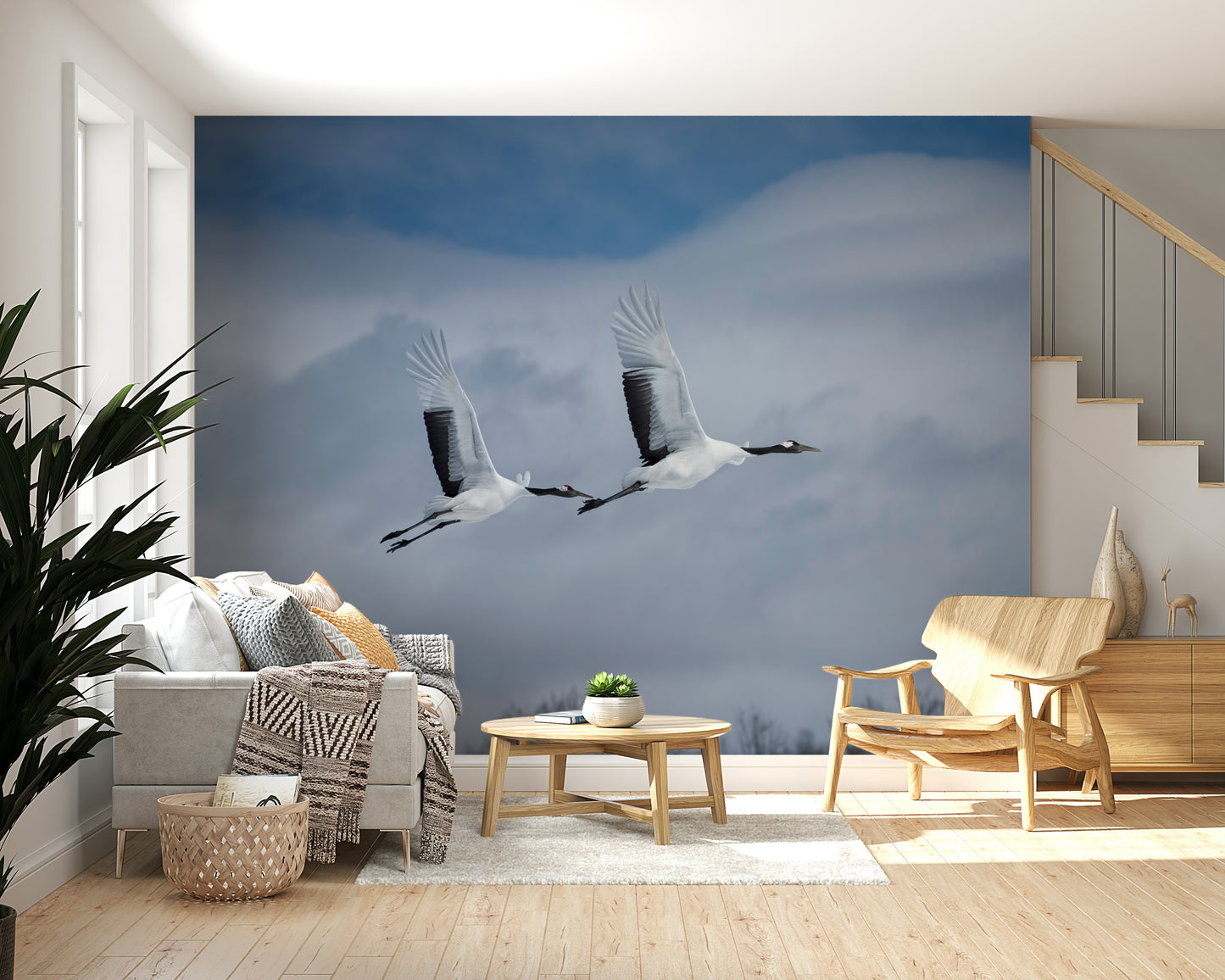 Crane's Flight Wall Mural