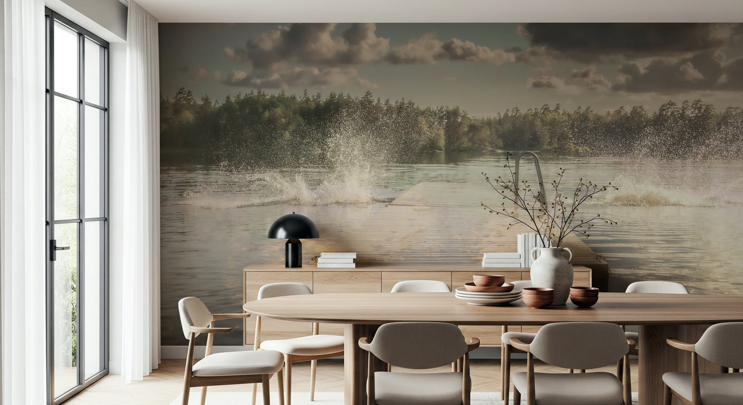 Lake Jump! Wall Mural -2221045