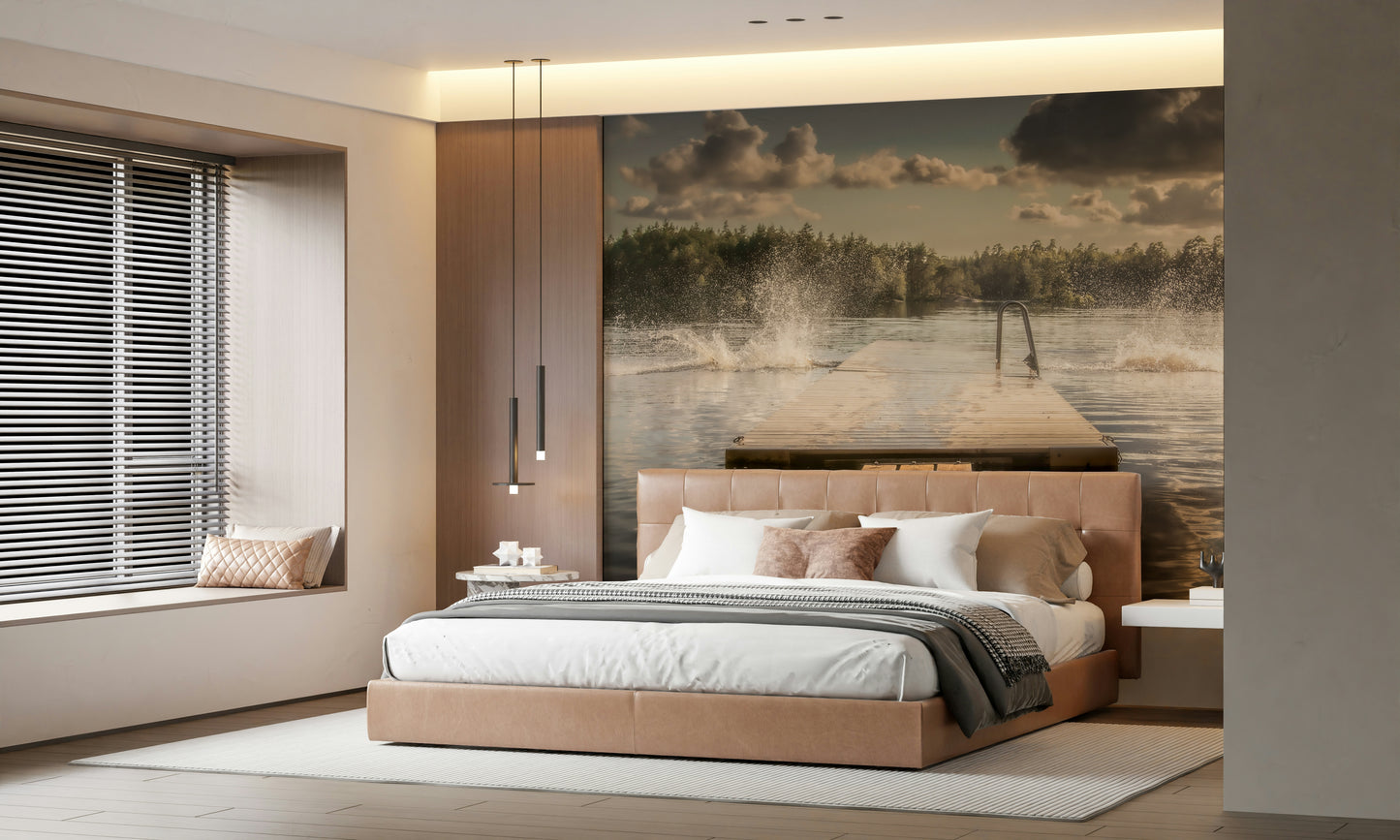 Lake Jump! Wall Mural -2221045