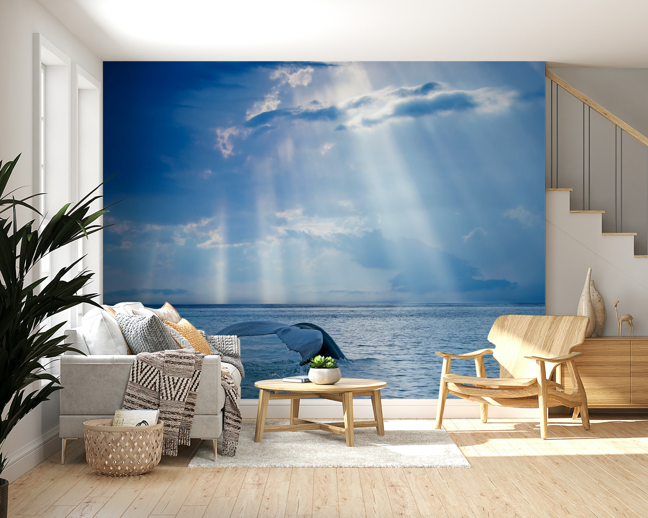 Ocean's Grace Wall Mural