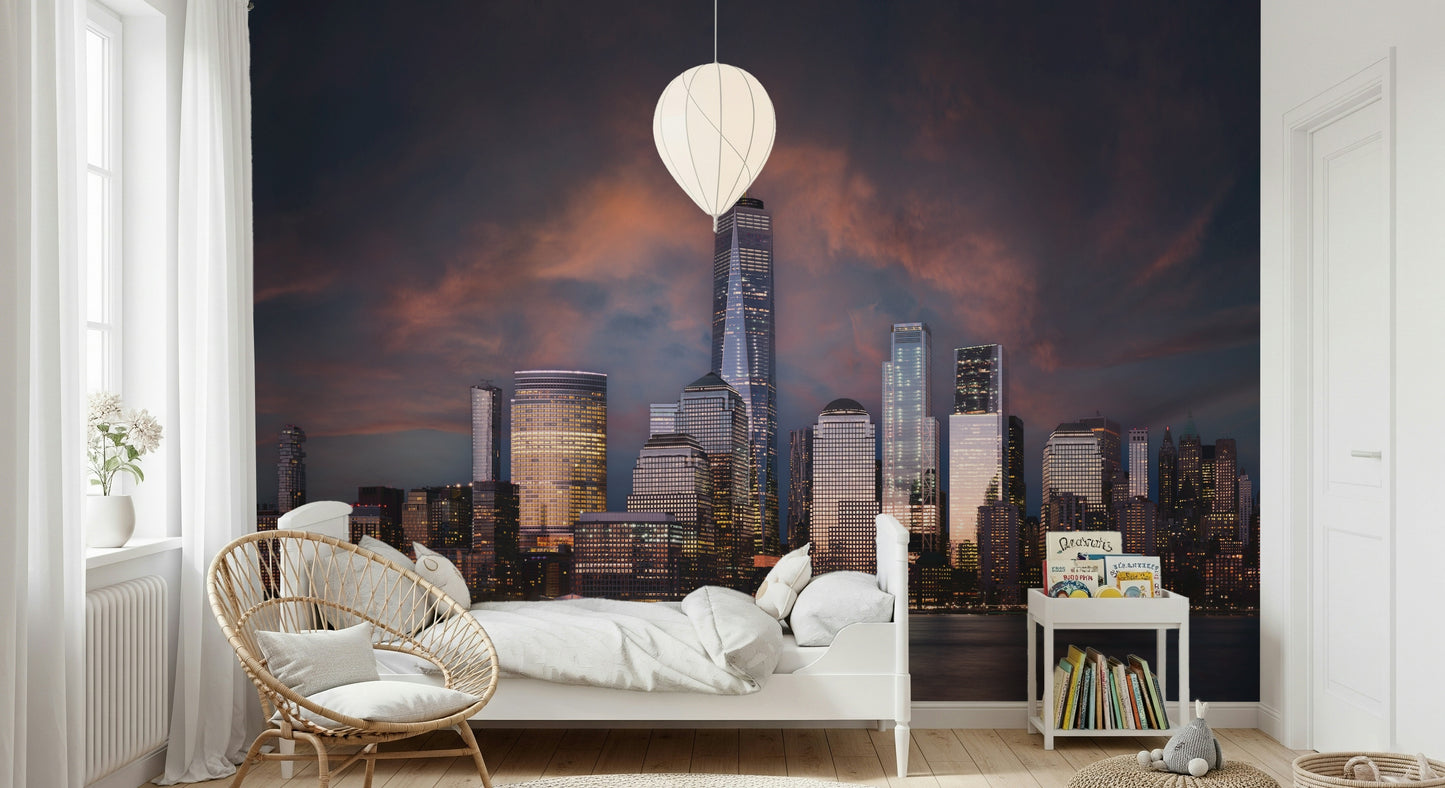 New York Twilight Wall Mural -2258614