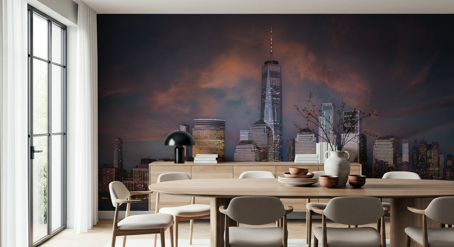 New York Twilight Wall Mural -2258614