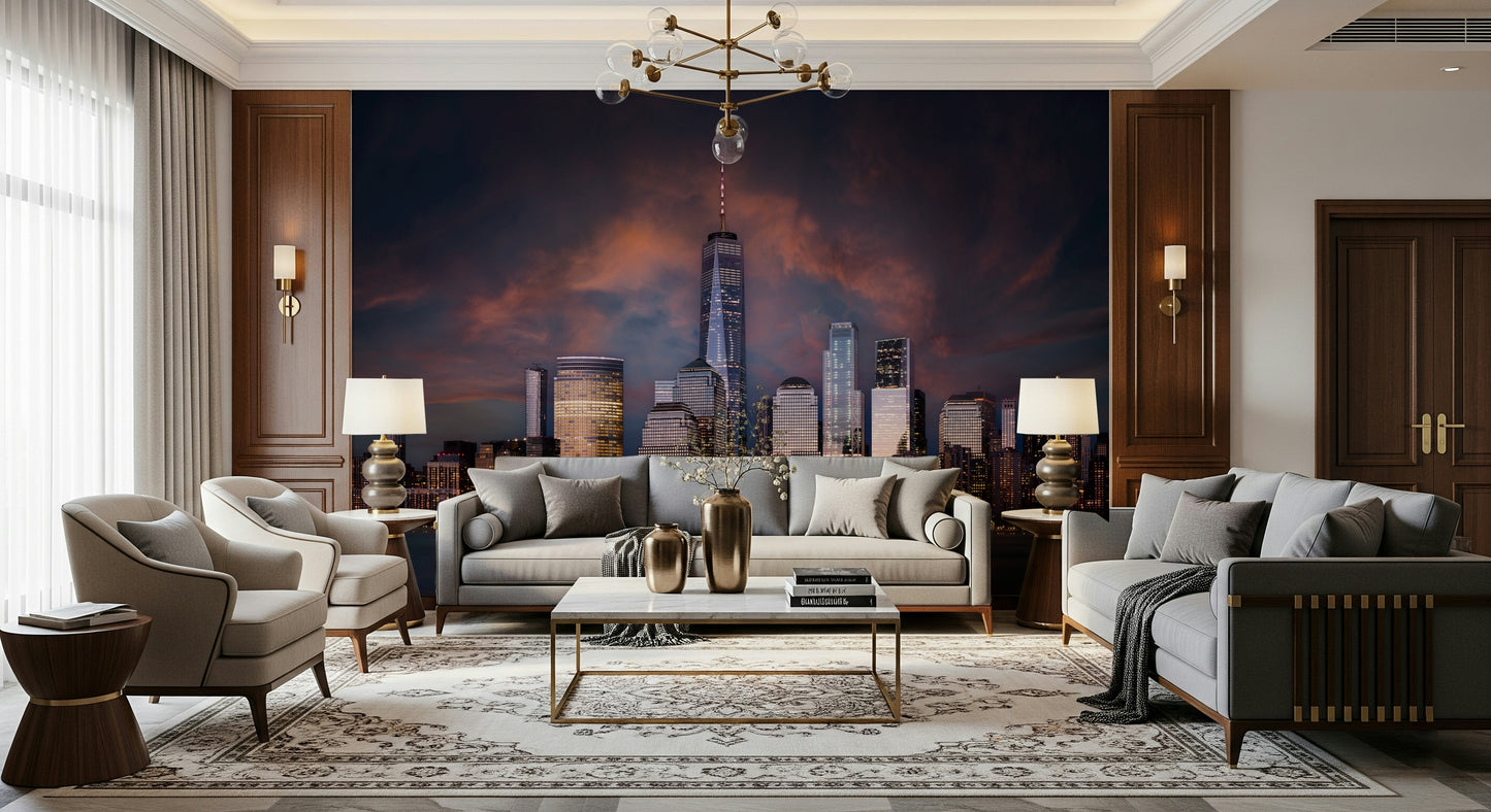 New York Twilight Wall Mural -2258614