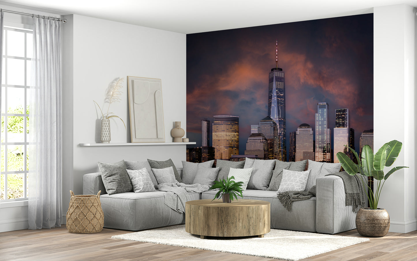 New York Twilight Wall Mural -2258614