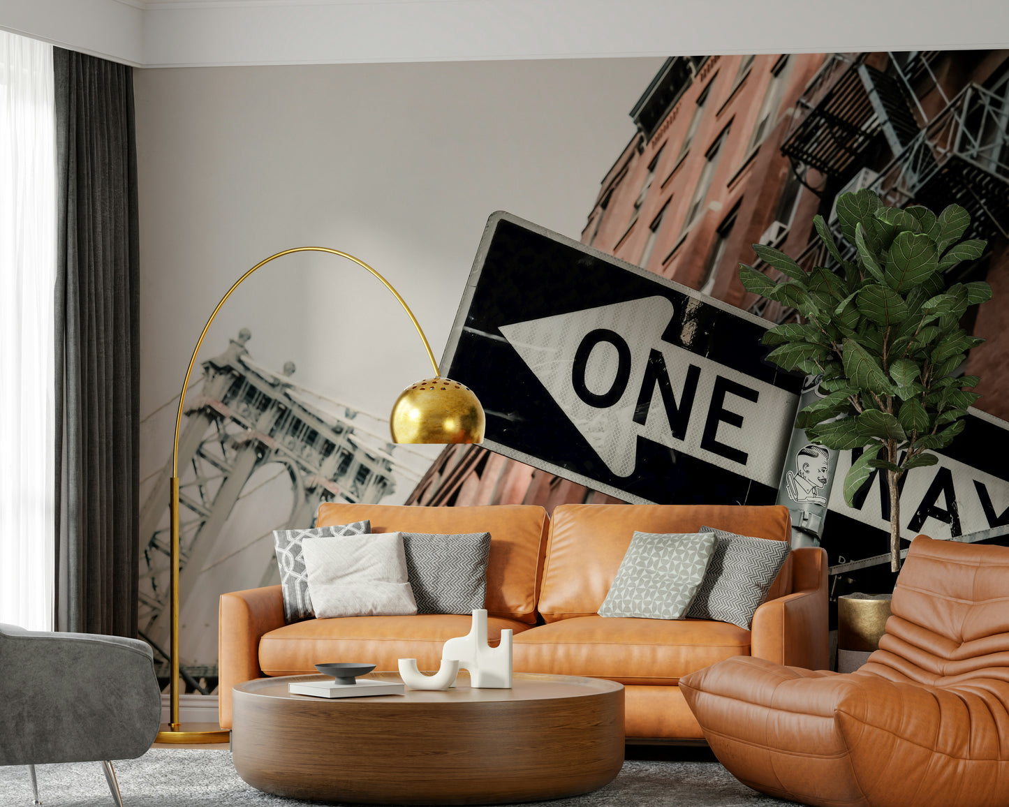 One Way, Brooklyn Wall Mural -2333760