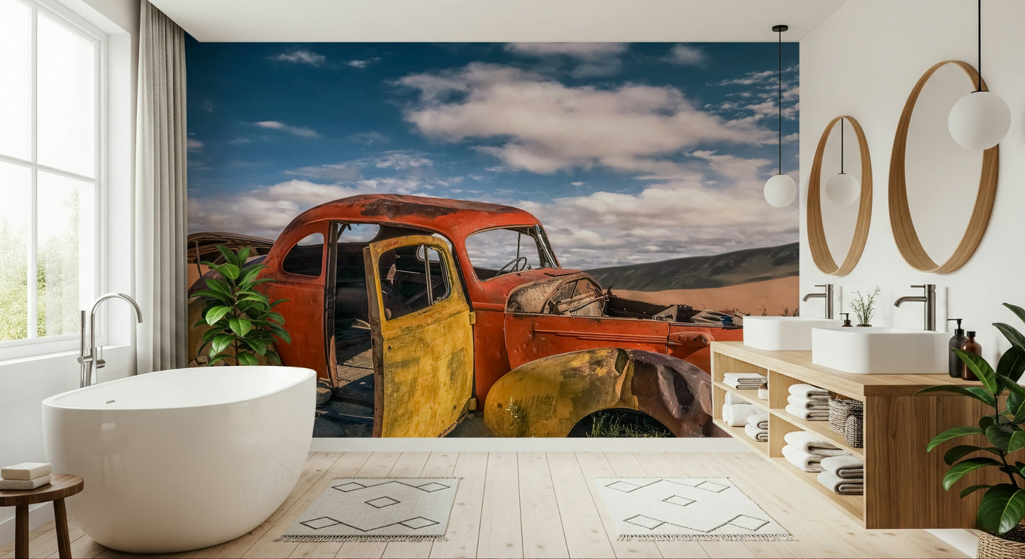 Vintage Wheels: Desert Story Wall Mural -2315676