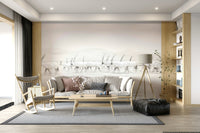 Oryx Dreamscape Wall Mural – Gentle desert-inspired mural combining wildlife elegance with mirage-like ethereal colors.