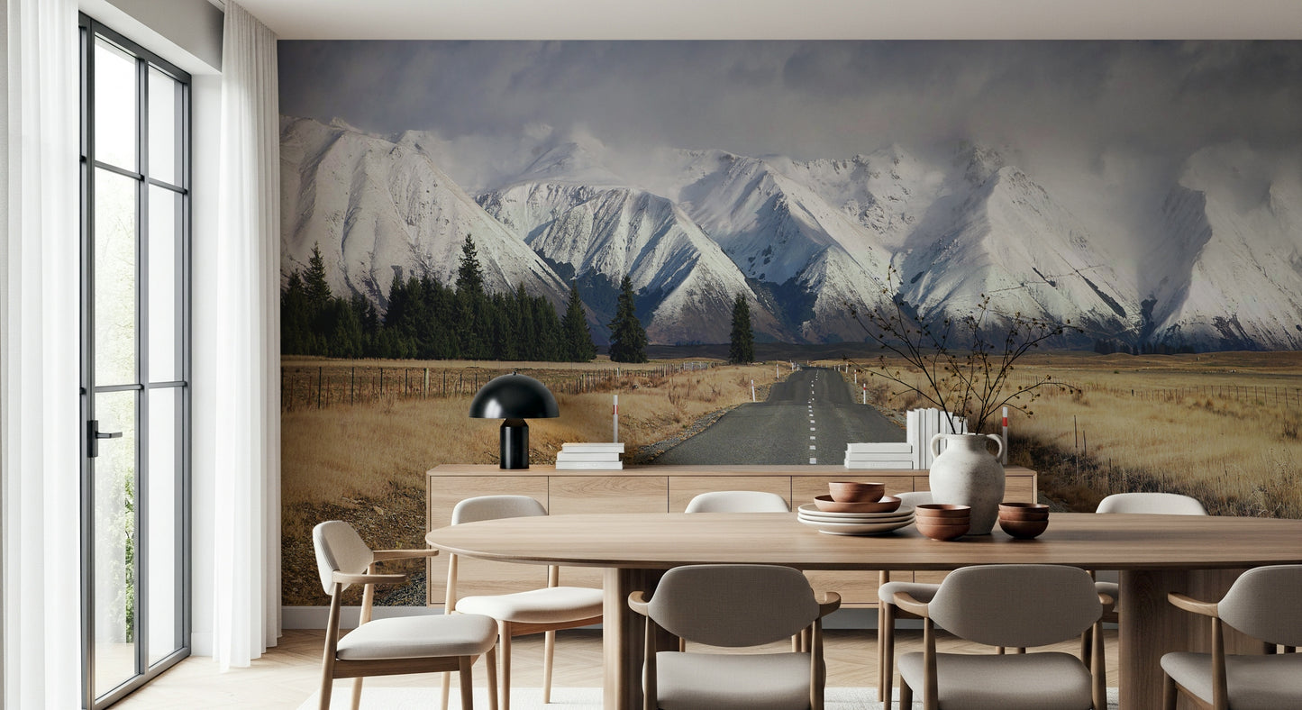 Winter's Road Wall Mural