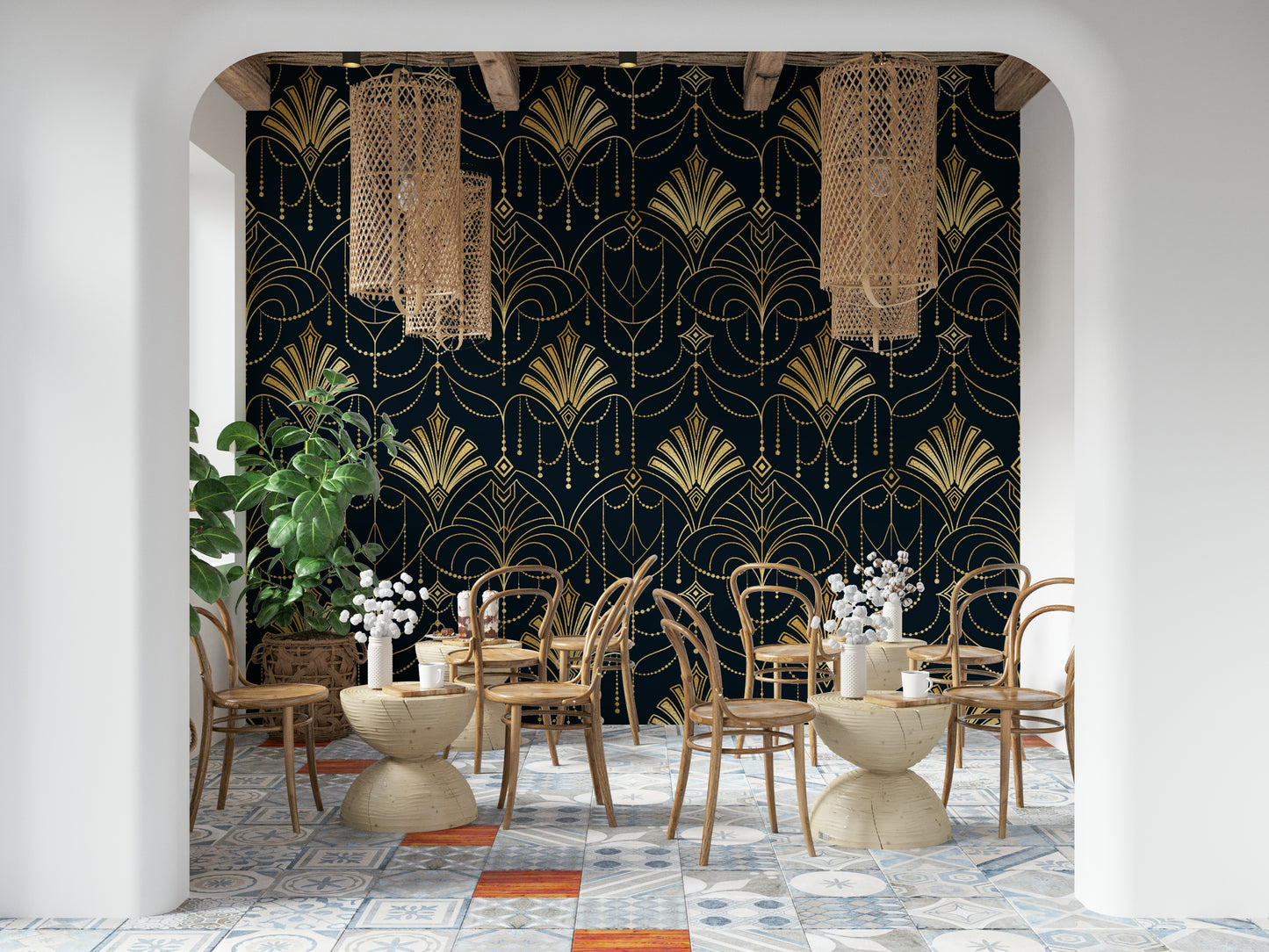 Art Deco Opulence Wallpaper⁠