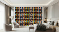 City Rhythm wall covering adding energy and style to living rooms or offices.