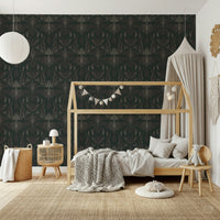 Bronze Floral Fantasy wallpaper with elegant metallic floral patterns for stylish walls.