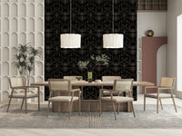 Bloomscape wallpaper with lush spring flowers adding a romantic, natural vibe.