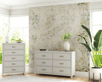 Botanical Art Wall Mural – Lush yet delicate foliage patterns creating a serene and sophisticated ambiance.
