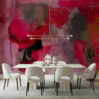 Pastel Pink Abstract Wallpaper – Subtle and dreamy abstract patterns in soft pink shades for contemporary interiors.