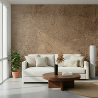 Peach-Colored Leather Texture Wall Mural – Soft aged leather shades with subtle highlights for a timeless, elegant look.